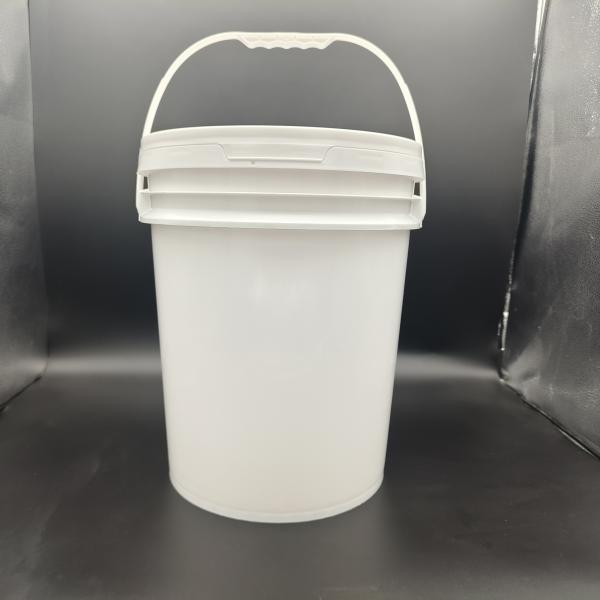 Quality Custom Logo Round Plastic Bucket With Screen Printing / Heat Transfer / IML for sale