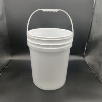 Quality Custom Logo Round Plastic Bucket With Screen Printing / Heat Transfer / IML Printing for sale