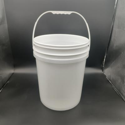 Chine Custom Logo Round Plastic Bucket With Screen Printing / Heat Transfer / IML Printing à vendre