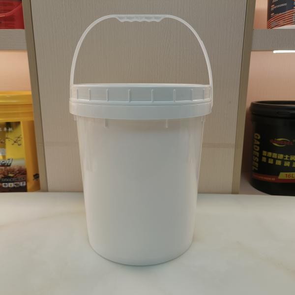 Quality High Stackability Plain White 5 Gallon Bucket With Lid Bpa Free for sale