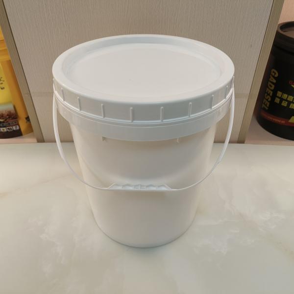 Quality High Stackability Plain White 5 Gallon Bucket With Lid Bpa Free for sale