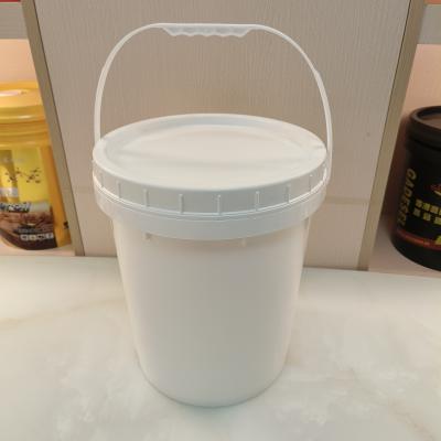 China High Stackability Plain White 5 Gallon Bucket With Lid Bpa Free for sale