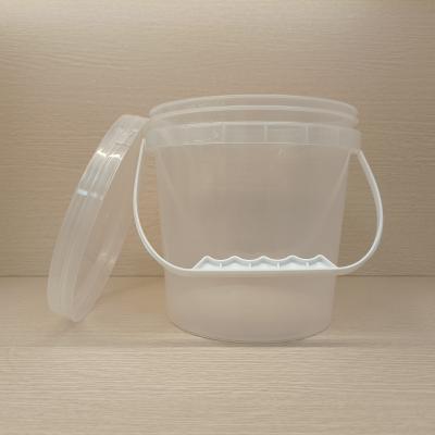 China Polietileno polipropileno plástico transparente baldes de bebidas resistentes à corrosão à venda