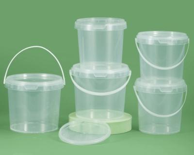 China BPA Free Plastic Food Bucket With Screw On Lid ISO9001 for sale