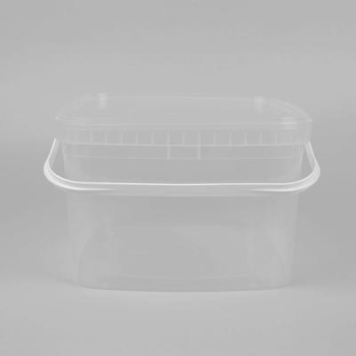 중국 부드러운 표면 5 갤런 투명한 플라스틱 버킷 IML 장식 판매용