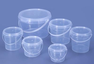 China ISO9001 20 l de plástico transparente cubo con aplicación de transferencia térmica en venta