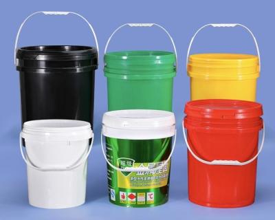 China OEM ODM Petroleum Round Plastic Storage Bucket With Handles for sale