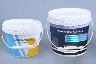 China Recyclable 20 Litre Plastic Paint Bucket For Liquid Packaging Solutions for sale