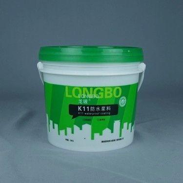 China Balde de pintura plástica de 1 galão grande e redondo reutilizável com tampa à venda