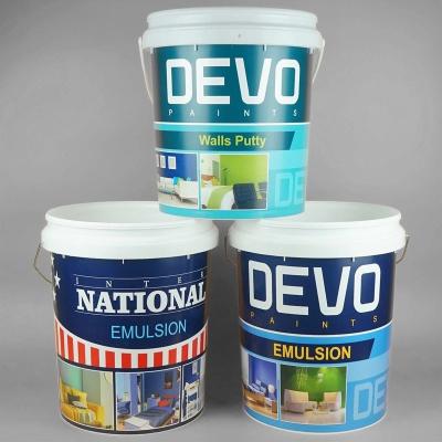 China OEM ODM Smooth Surface Paint Bucket Plastic With Lid UV Resistant for sale