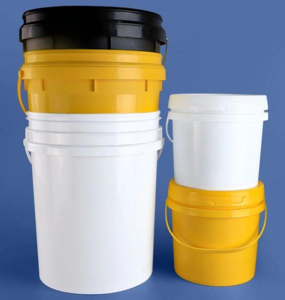 Quality Stackable Five Gallon Plastic Bucket With Lids IML Printing for sale