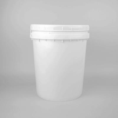 China Custom Logo 20l Round Plastic Bucket With Lid Corrosion Resistant for sale