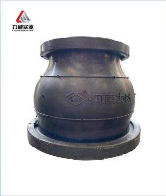 China PN16 Single Sphere Rubber Expansion Joint Concentric Reducing ANSI Cl150 Carbon Steel Flanged for sale