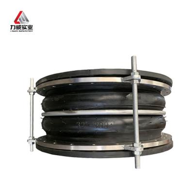 China Moulded Rubber Bellows Double Sphere Rubber Expansion Joint With Seal Full Face for sale