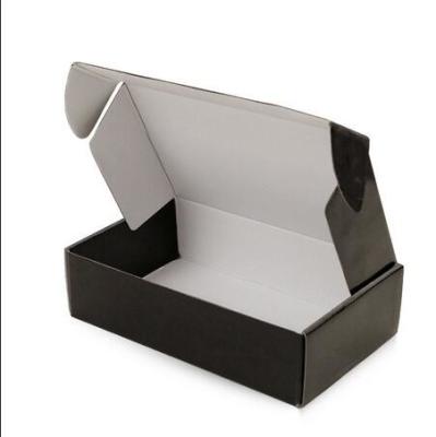 China Rectangle Black Cardboard Shipping Box Industrial Cardboard Boxes Multifunctional for sale