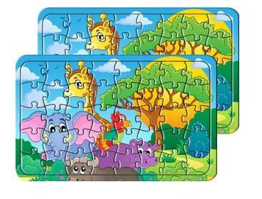 China Brain Teaser Printable Paper Toys  48 Piece Puzzle For Children Training for sale