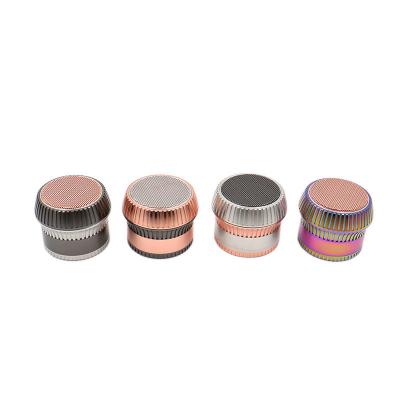 China Mushroom Style 63mm 4 Layer Zinc Metal Grinder Smoking Accessories for sale