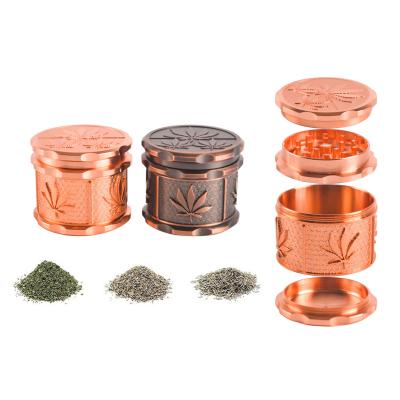 China Zinc Alloy  Weed Grinding 4 Piece Grinder With Pollen Catcher for sale