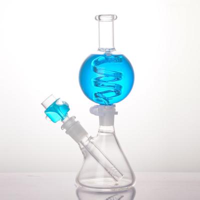 Chine becher en verre Bong Ball Shape Multiple Colors de bobine congelable de glycérine de 9 ″ à vendre