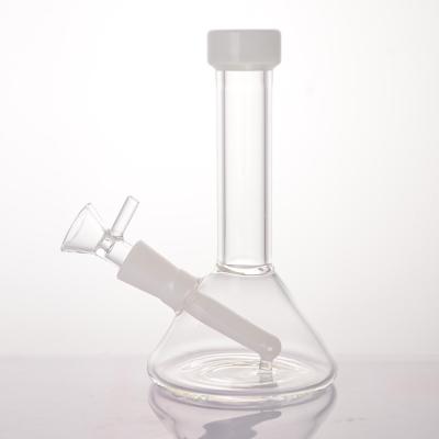 China 6.5 Inches Integrated Downstem Glass Beaker Bong Small With Glass Bowl for sale
