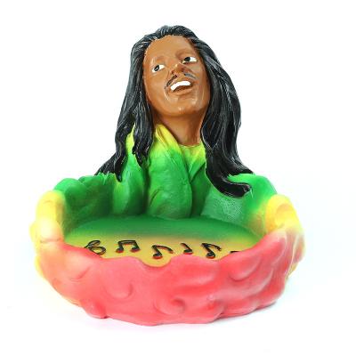 China Freehand Resin Ashtray Sketching Personalized Human​ Colorful for sale
