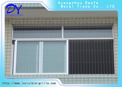 China Modern Safe Window Invisible Grille Anodizing 2.0mm 3.0mm Aluminium Rail Track for sale