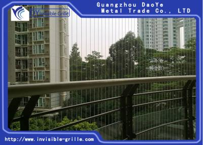China School Fixed Invisible Grille With Improved Fire Escape Multiple Cables for sale