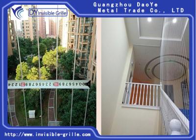 China 316 parrillas de acero inoxidables de la seguridad en el hogar, parrilla de ventana invisible del balcón en venta