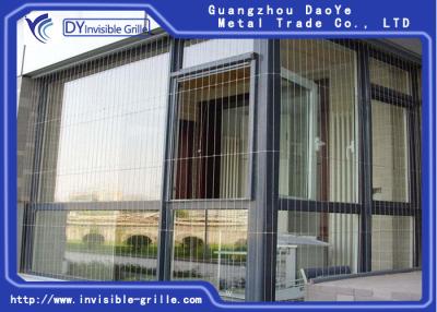 China 100% Secured Ss Grill For Window , Anti Dust Invisible Grills For Windows for sale
