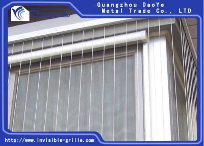 China Invisible Stainless Window Grills , Modern Look Interior Window Grills For Clear View for sale