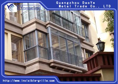 China Easy Fire Escape Invisible Grills For Balcony Maintaining A Transparent Good View for sale