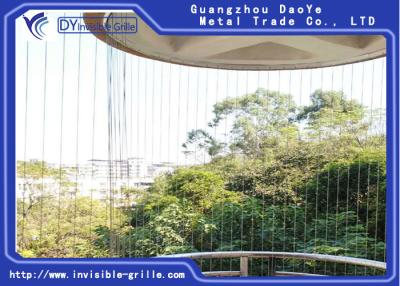 Cina Intelligente invisibile della griglia del balcone bianco installato con varia progettazione di larghezze di Gap in vendita