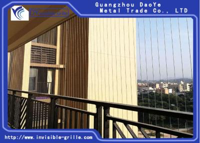 China Highly Durable Invisible Ss Grill For Balcony Modern & Beautiful Designs for sale