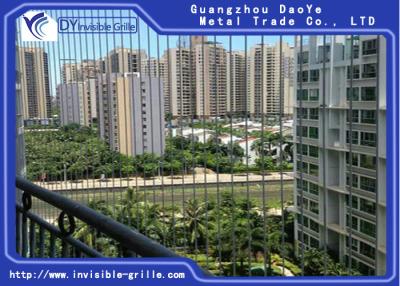 China Safety Solution Stainless Steel Wire Grill Aluminium For The Balcony Invisible Grille for sale