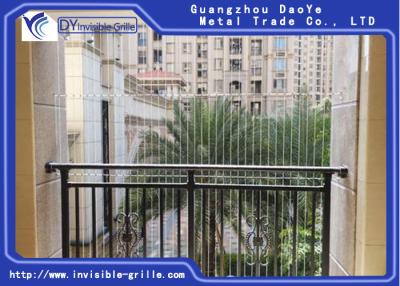 China Protection Safety Stainless Steel Wire Grill  Aluminium for the Balcony Invisible Grille for sale