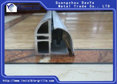China HDB Flat Aluminium Rail Track High Strength For Invisible Grilles for sale
