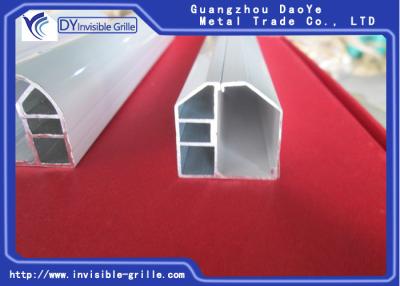 China Aluminium Rail Track Suitable For Various Type Invisible Grilles for sale