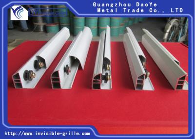 China Plenty Hardy Material Aluminum Slide Track Channel For Invisible Grilles for sale