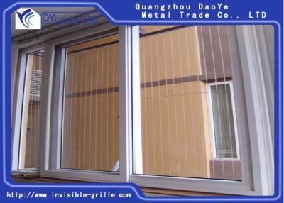 China High Rise Buildings Safety SS 304 2.5mm Window Invisible Grille for sale