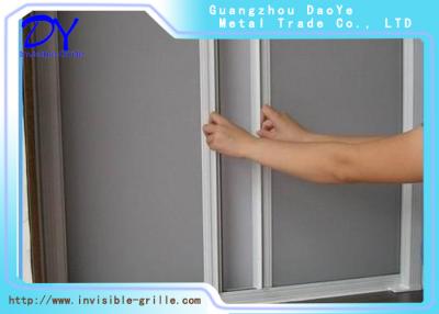 China Horizontal Sliding 80CM Retractable Invisible Screen Door for sale