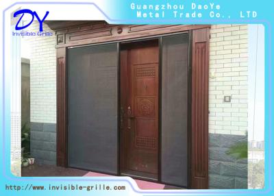China Windproof Heat Insulation 250cm Retractable Fly Screen Door for sale