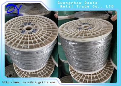 China White Grey Window Invisible Grille Steel Wire 316 SS Mesh for sale