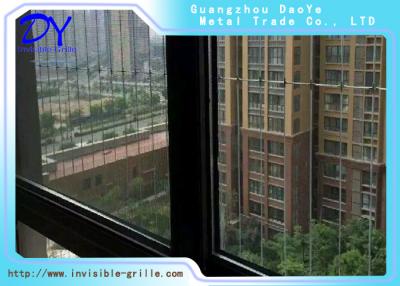 China Home Safety Fire Rated Balcony Window Grill Stainless Steel Wires for sale