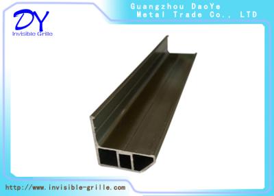 China 2m / Instalación vertical de la vía de la ventana del alambre invisible de aluminio determinado de la parrilla 316 en venta