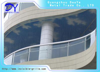 Cina Filo di acciaio inossidabile di corrosione 316 invisibili della griglia di sicurezza del condominio anti per il balcone in vendita