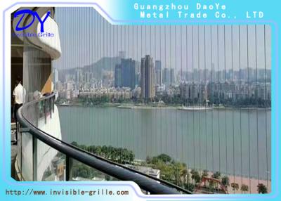 China 4.0mm Thick Outdoor Balcony Invisible Grille Stainless Steel Wire For Decking for sale