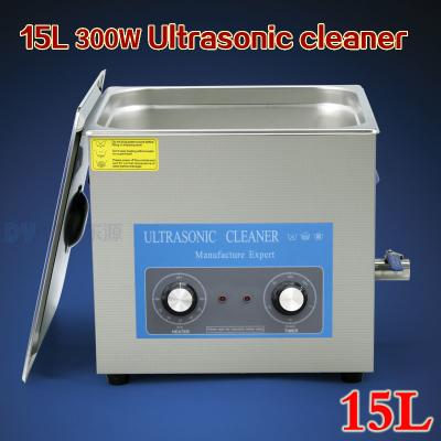 China 15L 360w stainless steel household cleaning machine with ultrasonic for wine glasses for sale