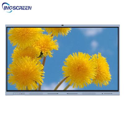 China 400cd/M2 75 Inch Interactive Led Meeting Flat Panel For Teaching 5000hrs for sale