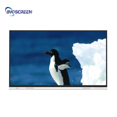 China Android 8.0 klaslokaal 75 inch capacitief interactief whiteboard 4K-display voor vergaderingen Te koop