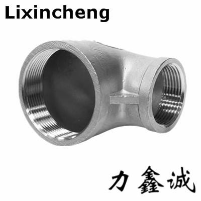 China Stainless steel pipe fittings Reduce 90degree elbow thread BSP/NPT fittings 150LB low pressure water fittings/filter for sale